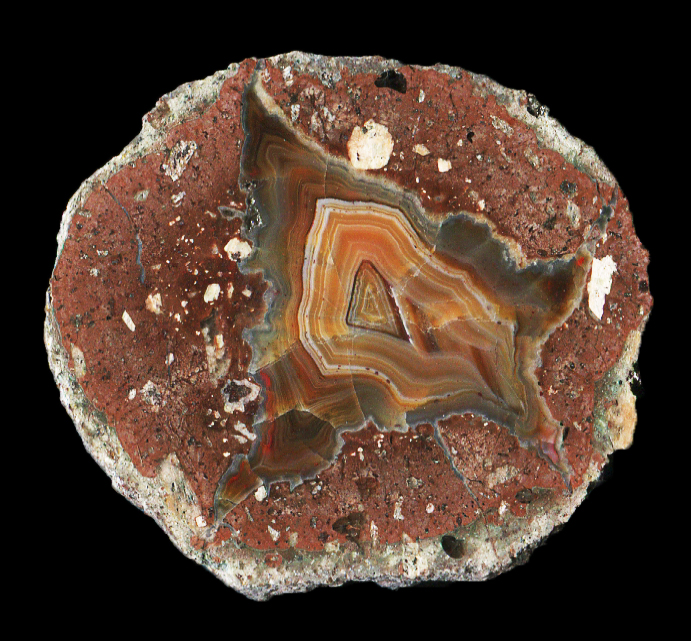 Small Felsenschlag Thunderegg with Banded Agate